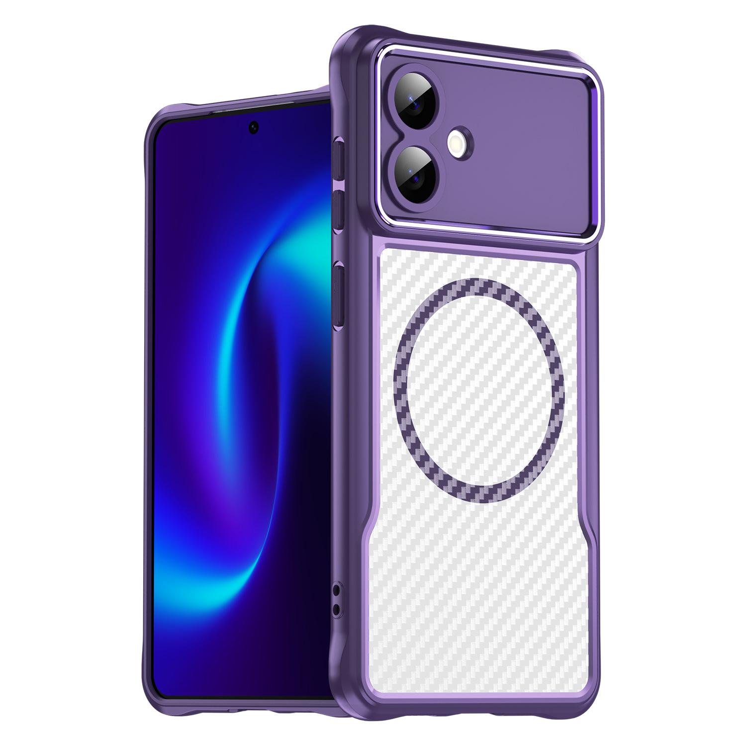 Samsung Galaxy S26 Edge Case, Magnetic Carbon Fiber Transparent Phone Case Cover for Samsung Galaxy S26 Edge фіолетовий
Samsung Galaxy S26 Edge Case, Magnetic Carbon Fiber Transparent Phone Case Cover for Samsung Galaxy S26 Edge фіолетовий