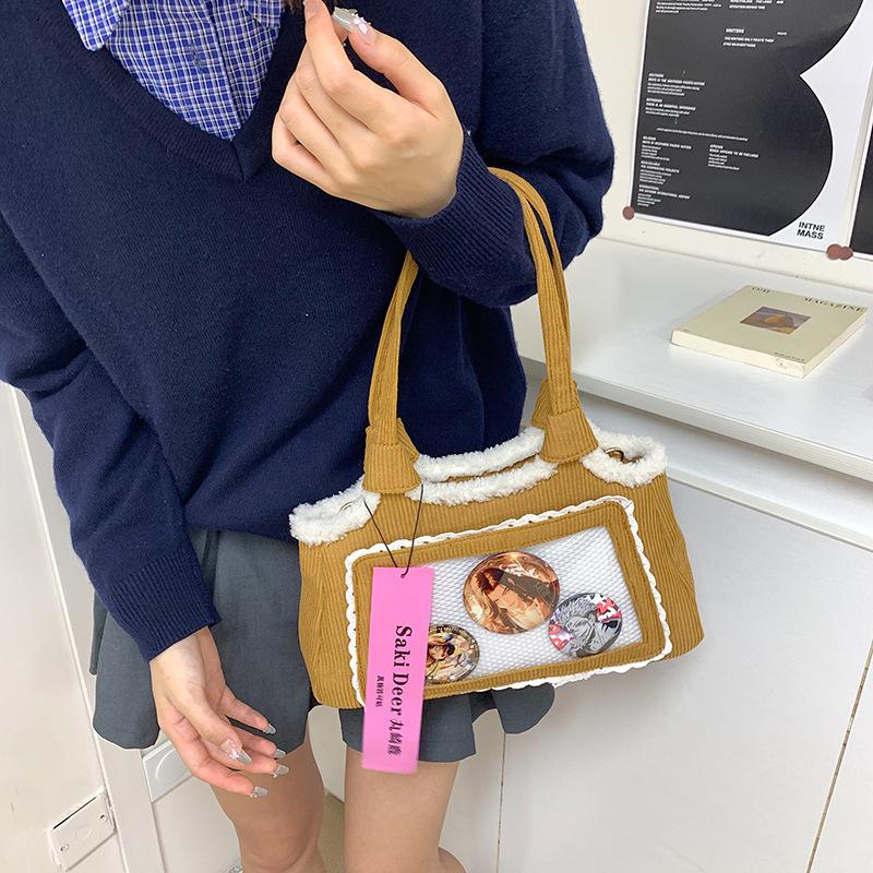 2025 autumn and winter new sweet lady corduroy pain bag valley beauty two-dimensional shoulder handbag hair bag women s bag коричневый
2025 autumn and winter new sweet lady corduroy pain bag valley beauty two-dimensional shoulder handbag hair bag women s bag коричневый