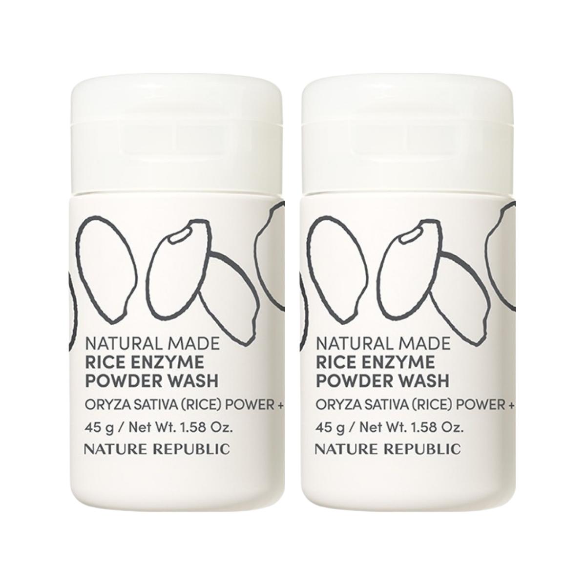 Nature Republic Natural Made Rice Enzyme Powder Wash Gentle Exfoliating Cleanser 45g x 2pcs
Nature Republic Natural Made Rice Enzyme Powder Wash Gentle Exfoliating Cleanser 45g x 2pcs