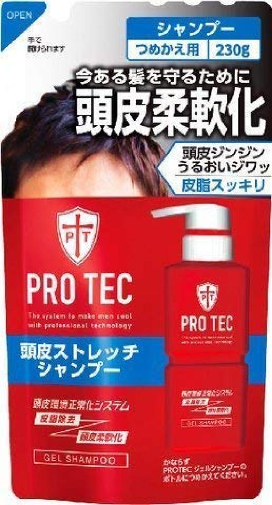 PRO TEC Scalp Stretch Shampoo 230g x 3 packs Refill,
PRO TEC Scalp Stretch Shampoo 230g x 3 packs Refill,