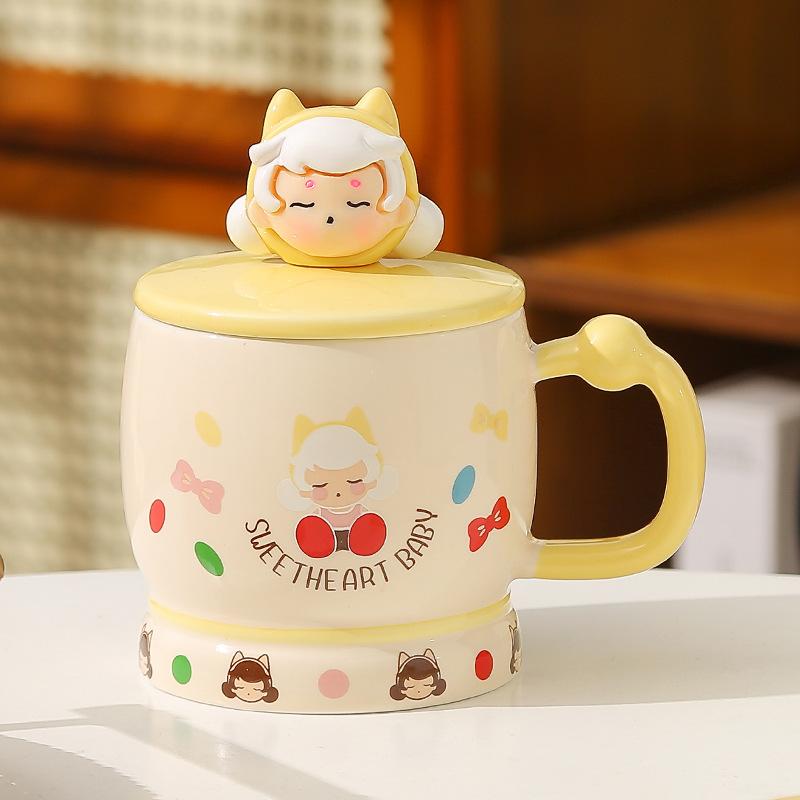 High-value mug with lid spoon ceramic cup creative water cup girls office coffee breakfast cup souvenir 301-400ml
High-value mug with lid spoon ceramic cup creative water cup girls office coffee breakfast cup souvenir 301-400ml