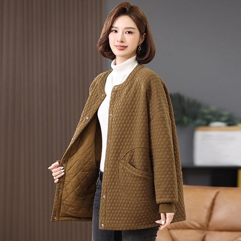 Женская легкая хлопковая куртка с ромбовидным узором - Осень/Зима 2024 Мода больших размеров для матерей среднего возраста XL (Recommended 130-145 kg) золотисто-желтый
Женская легкая хлопковая куртка с ромбовидным узором - Осень/Зима 2024 Мода больших размеров для матерей среднего возраста XL (Recommended 130-145 kg) золотисто-желтый