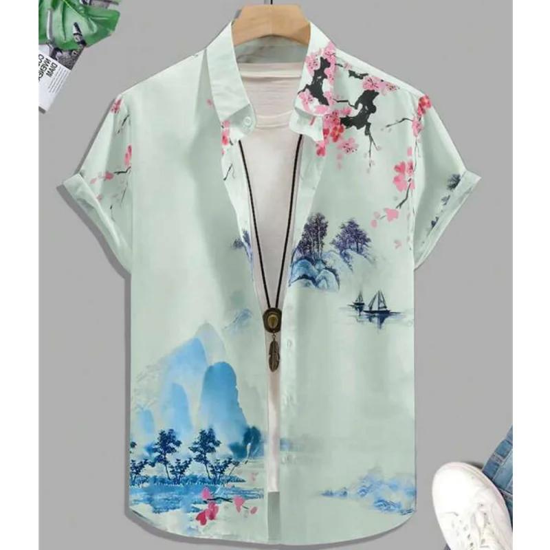 3D Digital Print Men Summer Short Sleeve Fashion Lapel Shirt Men Loose Hawaii Shirt Tops 5XL
3D Digital Print Men Summer Short Sleeve Fashion Lapel Shirt Men Loose Hawaii Shirt Tops 5XL