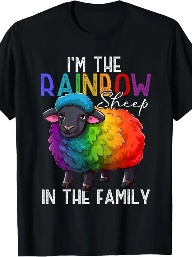 180g I m The Rainbow Sheep In The Family Black Lgbtq Pride T-Shirt | 100% Made i S
180g I m The Rainbow Sheep In The Family Black Lgbtq Pride T-Shirt | 100% Made i S