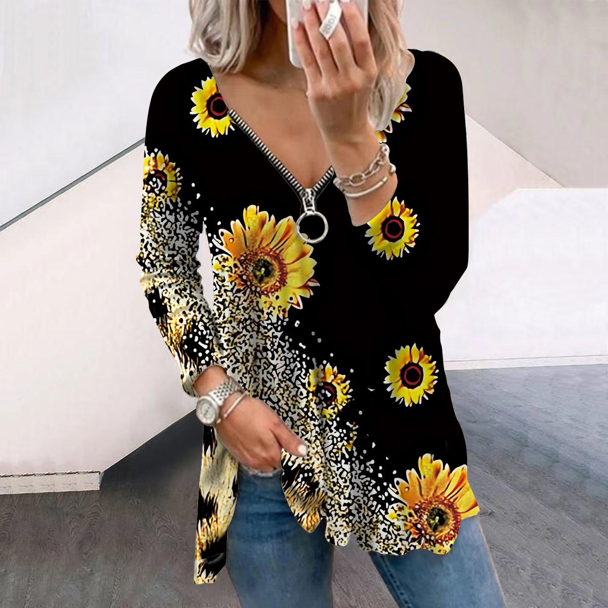 Женские осенние цветочные желтые хризантемы с длинным рукавом футболки свободные V-образным вырезом больших размеров футболки топы удобные блузки 8XL коричневый
Женские осенние цветочные желтые хризантемы с длинным рукавом футболки свободные V-образным вырезом больших размеров футболки топы удобные блузки 8XL коричневый