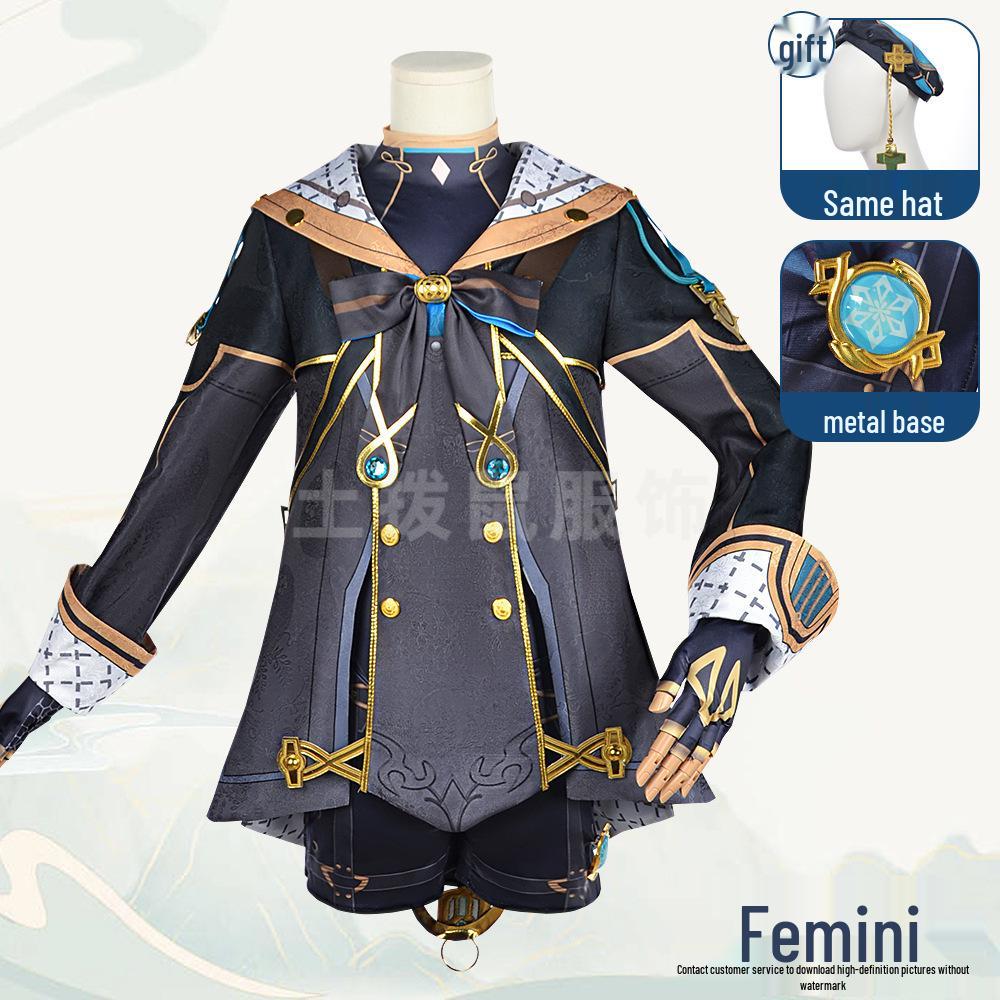 Genshin Impact Freminet Cosplay Costume Set - New Fontaine Character Anime Role Play Costume for Women One Size
Genshin Impact Freminet Cosplay Costume Set - New Fontaine Character Anime Role Play Costume for Women One Size