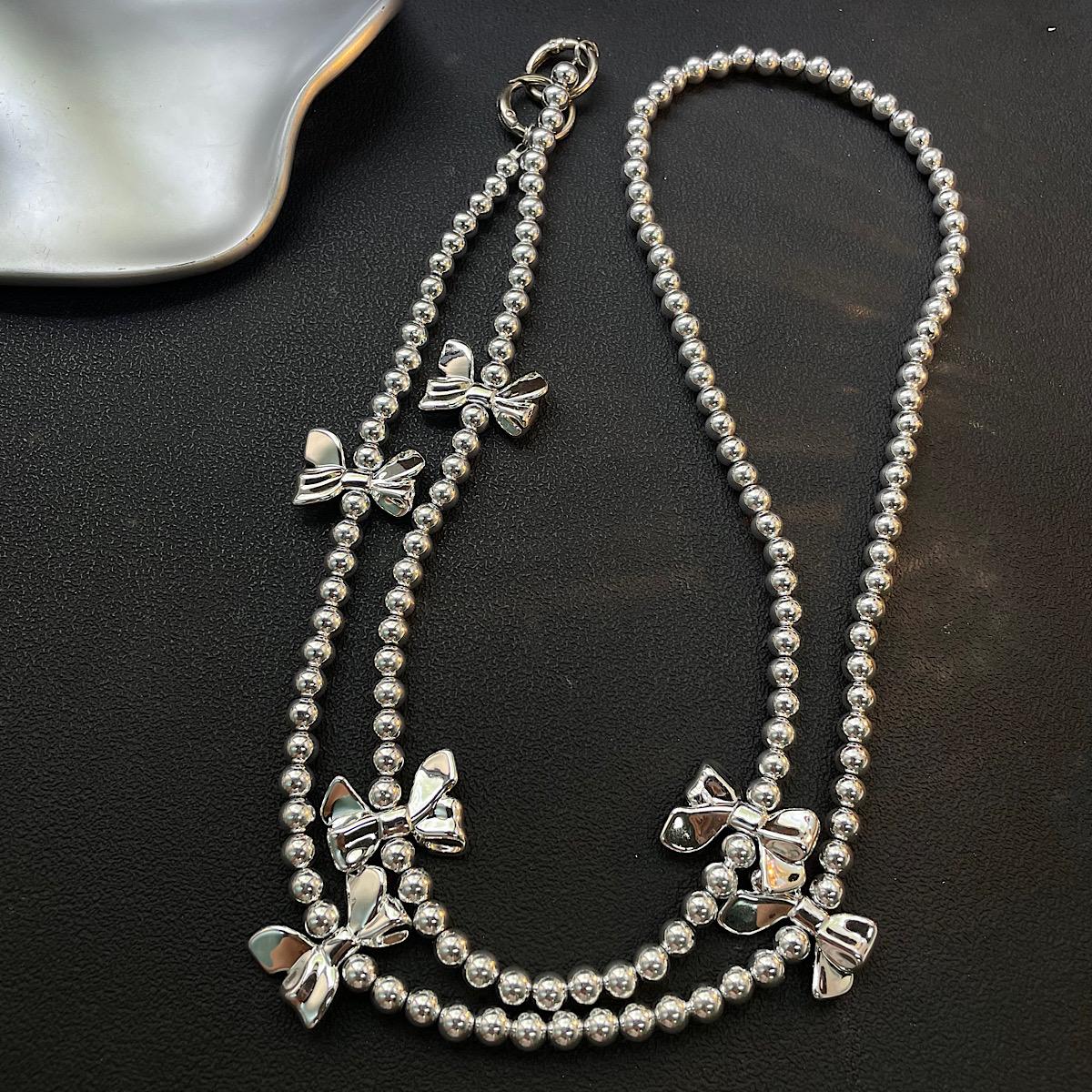 Simple Silver Heart Black Bead Crossbody Long Strap Phone Lanyard Universal for Camera Bag and Mobile
Simple Silver Heart Black Bead Crossbody Long Strap Phone Lanyard Universal for Camera Bag and Mobile