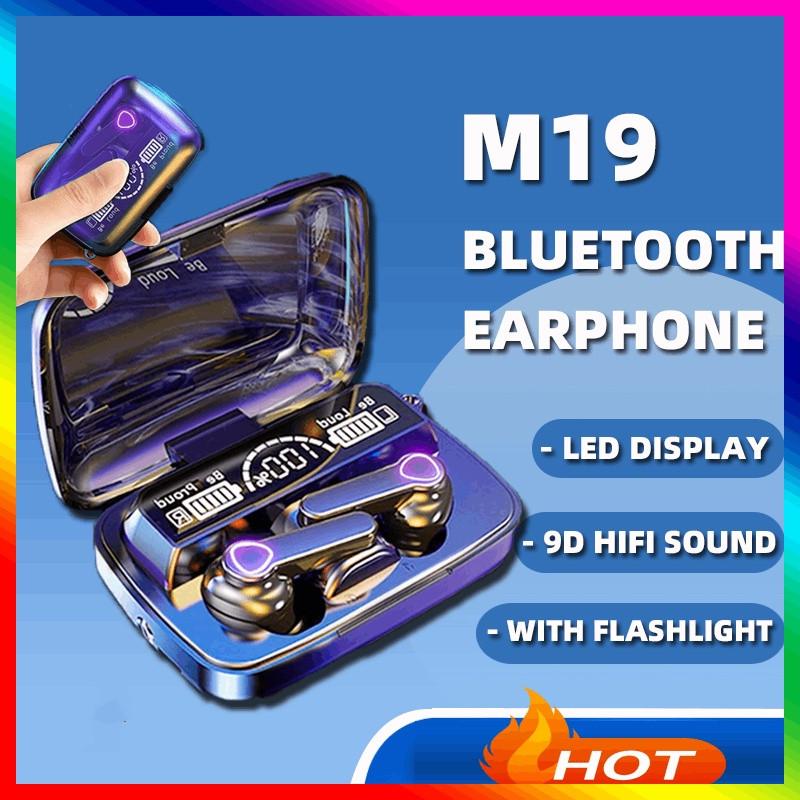M19 headset TWS Earphone Intelligente Touch Control Wireless Bluetooth-compatible Headphones Waterproof LED Display With Mic чорний
M19 headset TWS Earphone Intelligente Touch Control Wireless Bluetooth-compatible Headphones Waterproof LED Display With Mic чорний