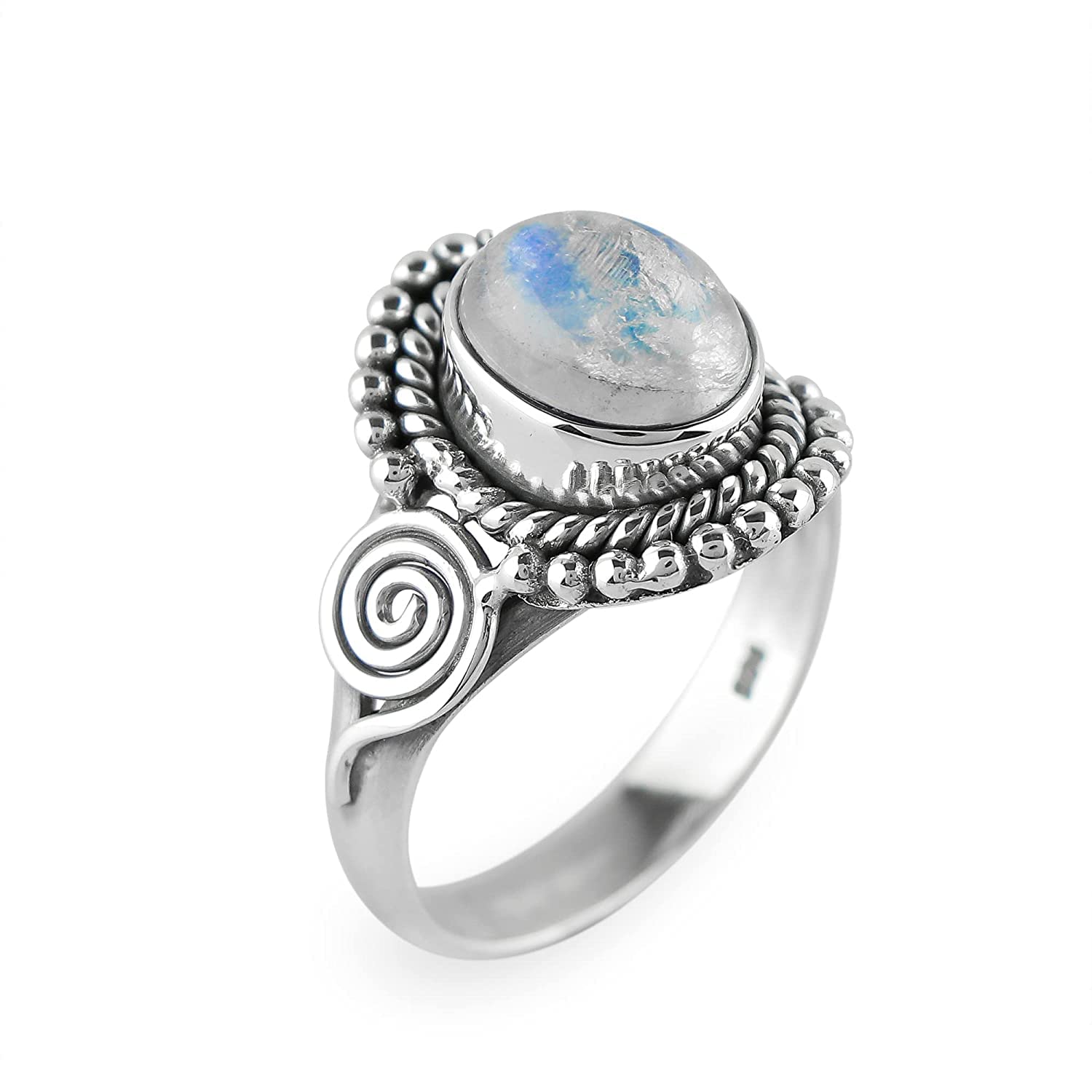 Moonstone Gemstone Handmade Designer Ring, Women Gift Ring, Unique Ring, Bohemian Ring, 925 Silver Jewelry 6
Moonstone Gemstone Handmade Designer Ring, Women Gift Ring, Unique Ring, Bohemian Ring, 925 Silver Jewelry 6