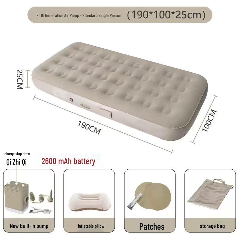 Mu Ri Zhe Enhanced Inflatable Camping Mattress - Single/Double Mat for Outdoor and Home Use 200*120*35cm
Mu Ri Zhe Enhanced Inflatable Camping Mattress - Single/Double Mat for Outdoor and Home Use 200*120*35cm