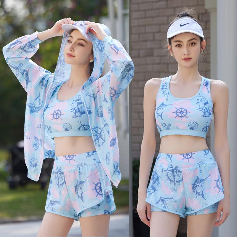 Korean Style Two-Piece High-Waisted Slimming Swimsuit with Long Sleeve Sun Protection and Push-Up for Women L
Korean Style Two-Piece High-Waisted Slimming Swimsuit with Long Sleeve Sun Protection and Push-Up for Women L