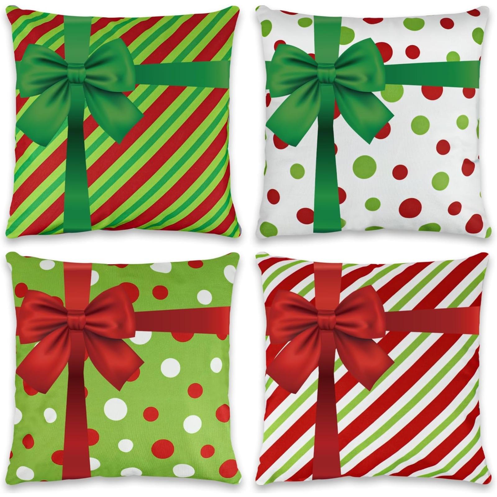 4pcs Christmas Pillow Covers, or Sofa Couch Winter Holiday DecorationBows Throw Pillow Cases, Outdoor Christmas
4pcs Christmas Pillow Covers, or Sofa Couch Winter Holiday DecorationBows Throw Pillow Cases, Outdoor Christmas