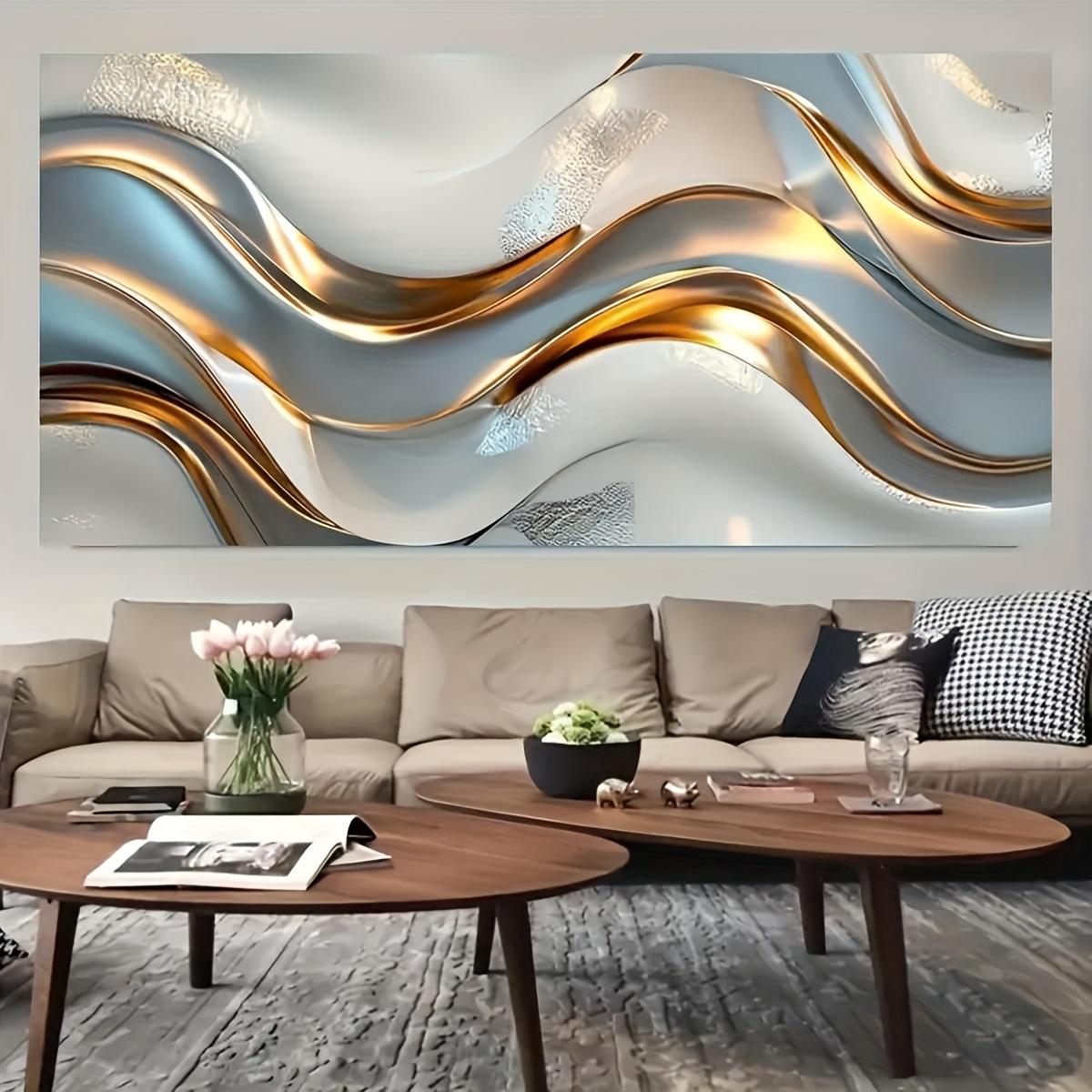 A modern abstract wave metal pattern frameless canvas art suitable for contemporary wall decoration in living rooms and bedrooms 50x100cm No Frame
A modern abstract wave metal pattern frameless canvas art suitable for contemporary wall decoration in living rooms and bedrooms 50x100cm No Frame