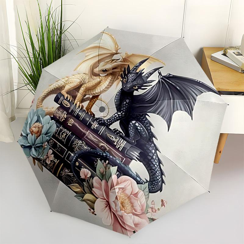 Dragons,Books Automatic Folding Umbrella Compact 8 rib Design,Unique Style,Suitable for Everyday Outdoor Use,Perfect Gift for Friends
Dragons,Books Automatic Folding Umbrella Compact 8 rib Design,Unique Style,Suitable for Everyday Outdoor Use,Perfect Gift for Friends