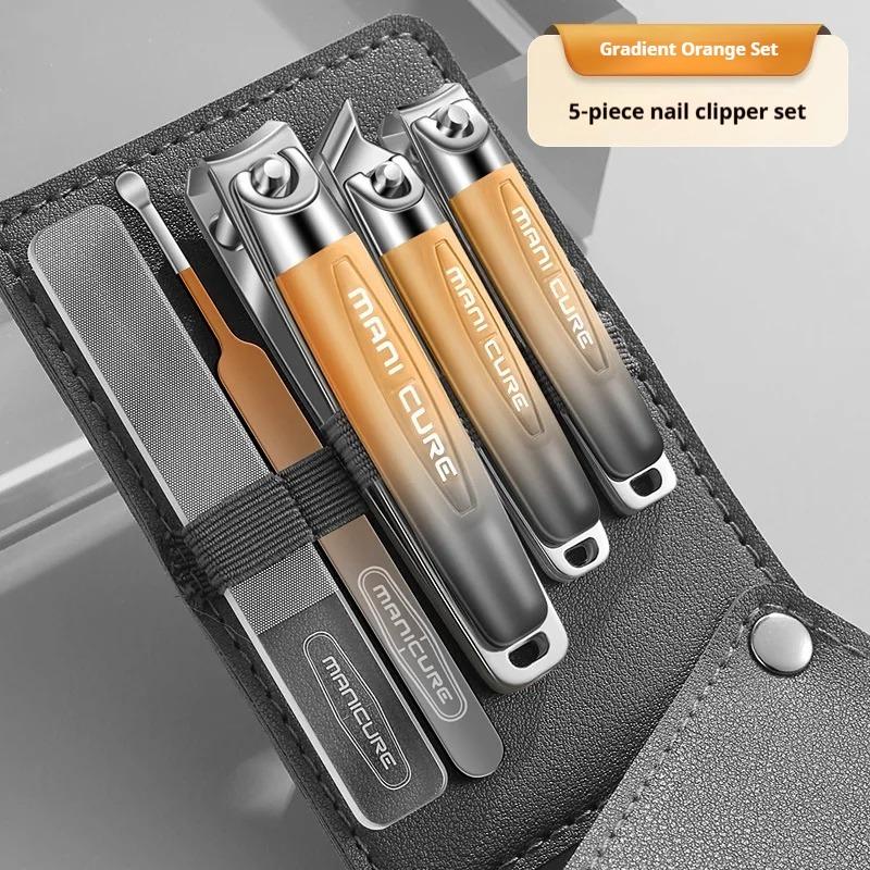 5Pc Stainless Steel Manicure Kit w/ Travel Case - Unisex Nail Clippers, File & Ear Pick for Home/Professional Use
5Pc Stainless Steel Manicure Kit w/ Travel Case - Unisex Nail Clippers, File & Ear Pick for Home/Professional Use