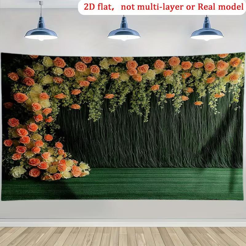 2D Romantic Orange Floral Backdrop with Greenery for Event and Home Decor 47.2x31.5inch/120*80cm
2D Romantic Orange Floral Backdrop with Greenery for Event and Home Decor 47.2x31.5inch/120*80cm
