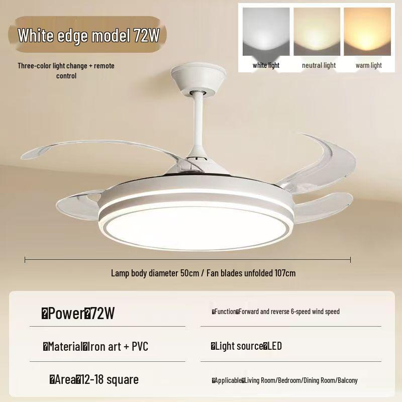 Modern Minimalist Ceiling Fan Light with Integrated Concealed Fan - Ideal for Restaurants, Living Rooms, Bedrooms - 2024 Chandelier Style. 42-inch - High Wind Power белый
Modern Minimalist Ceiling Fan Light with Integrated Concealed Fan - Ideal for Restaurants, Living Rooms, Bedrooms - 2024 Chandelier Style. 42-inch - High Wind Power белый