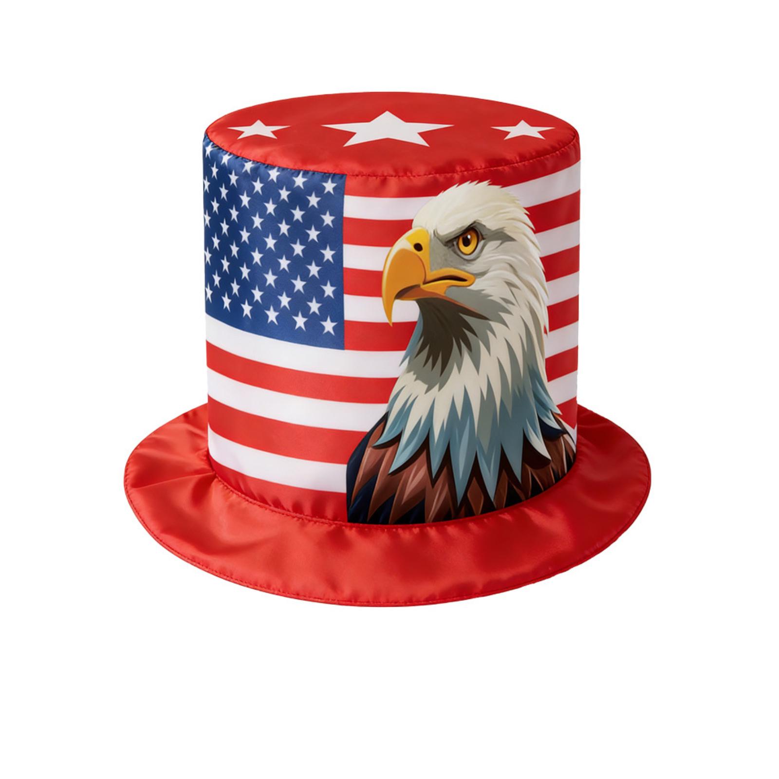 Patriotic Top Hat with Statue of Liberty and American Flag Design for Independence Day Celebration Party Accessory Decoration One Size
Patriotic Top Hat with Statue of Liberty and American Flag Design for Independence Day Celebration Party Accessory Decoration One Size
