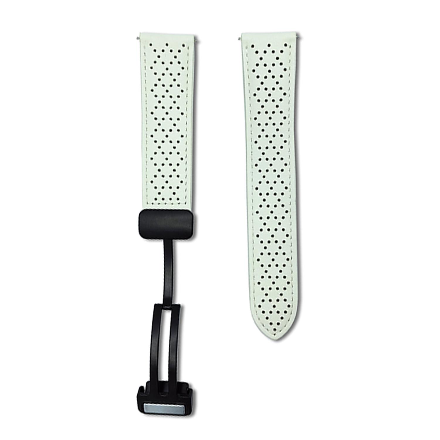 20mm Replacement Strap for Samsung Galaxy Watch7 44mm/40mm Magnetic Buckle Genuine Leather Watch Band with Multi Hole White
20mm Replacement Strap for Samsung Galaxy Watch7 44mm/40mm Magnetic Buckle Genuine Leather Watch Band with Multi Hole White