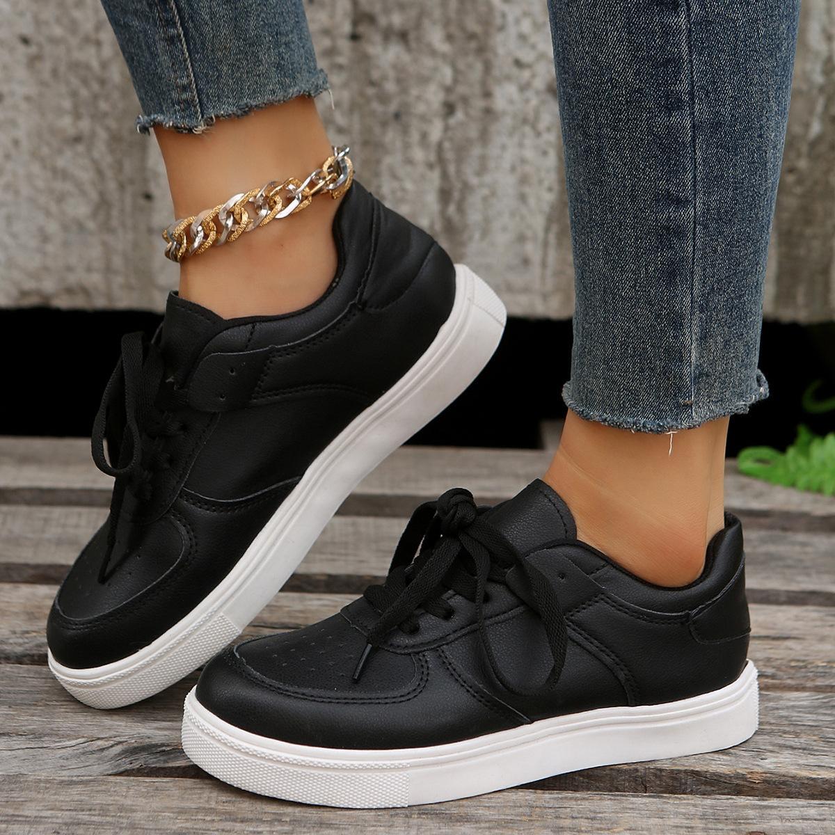 Large size solid color women s shoes, new casual sports single shoes, flat-bottomed lace-up Single Shoes 43 чёрный
Large size solid color women s shoes, new casual sports single shoes, flat-bottomed lace-up Single Shoes 43 чёрный