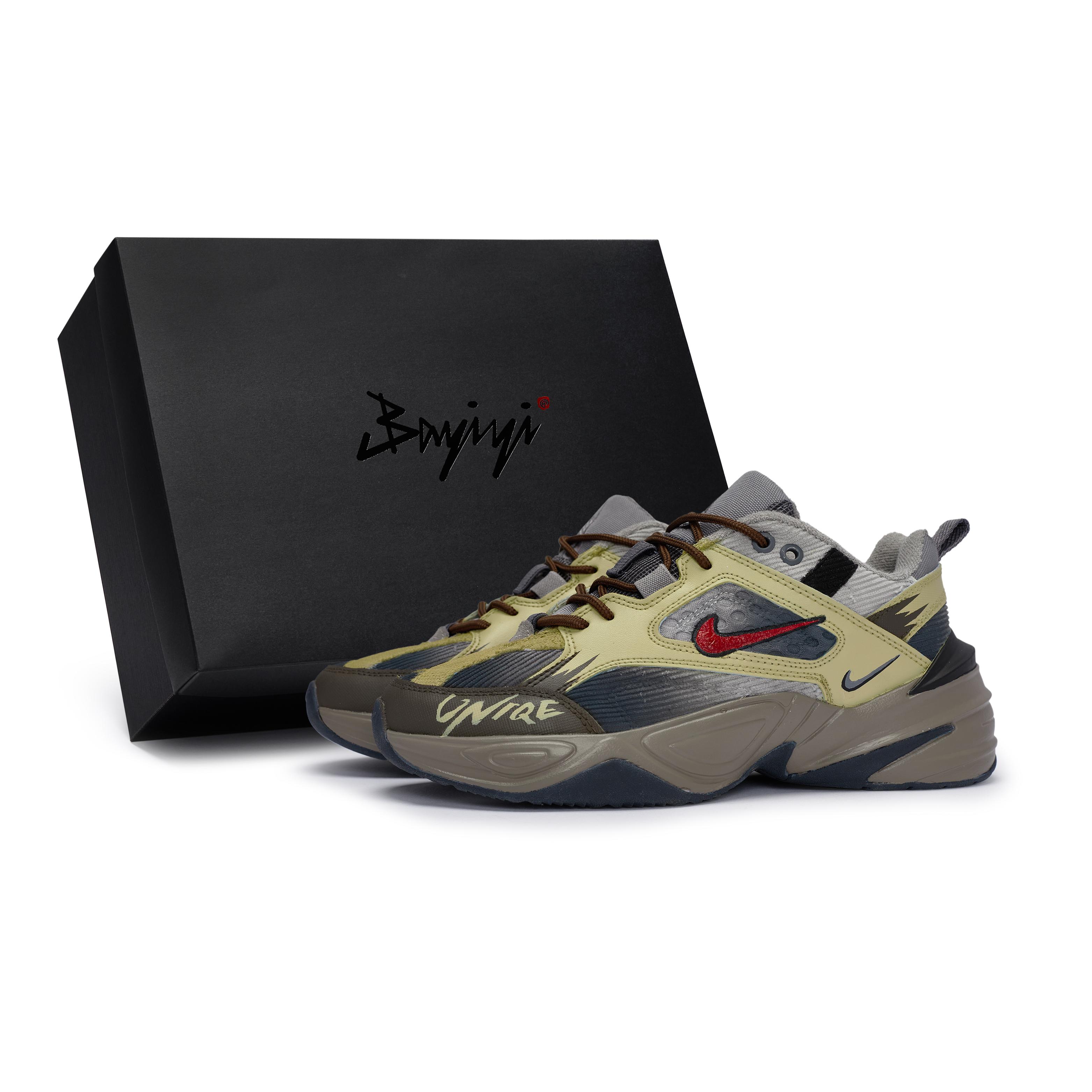 Nike M2K 811 Manufacturing, Wilderness Ruins Abrasion Resistant Low top Chunky Sneakers Unisex Khaki Brown Gray Red BV0074-001(Team80-S-BOX) 45
Nike M2K 811 Manufacturing, Wilderness Ruins Abrasion Resistant Low top Chunky Sneakers Unisex Khaki Brown Gray Red BV0074-001(Team80-S-BOX) 45