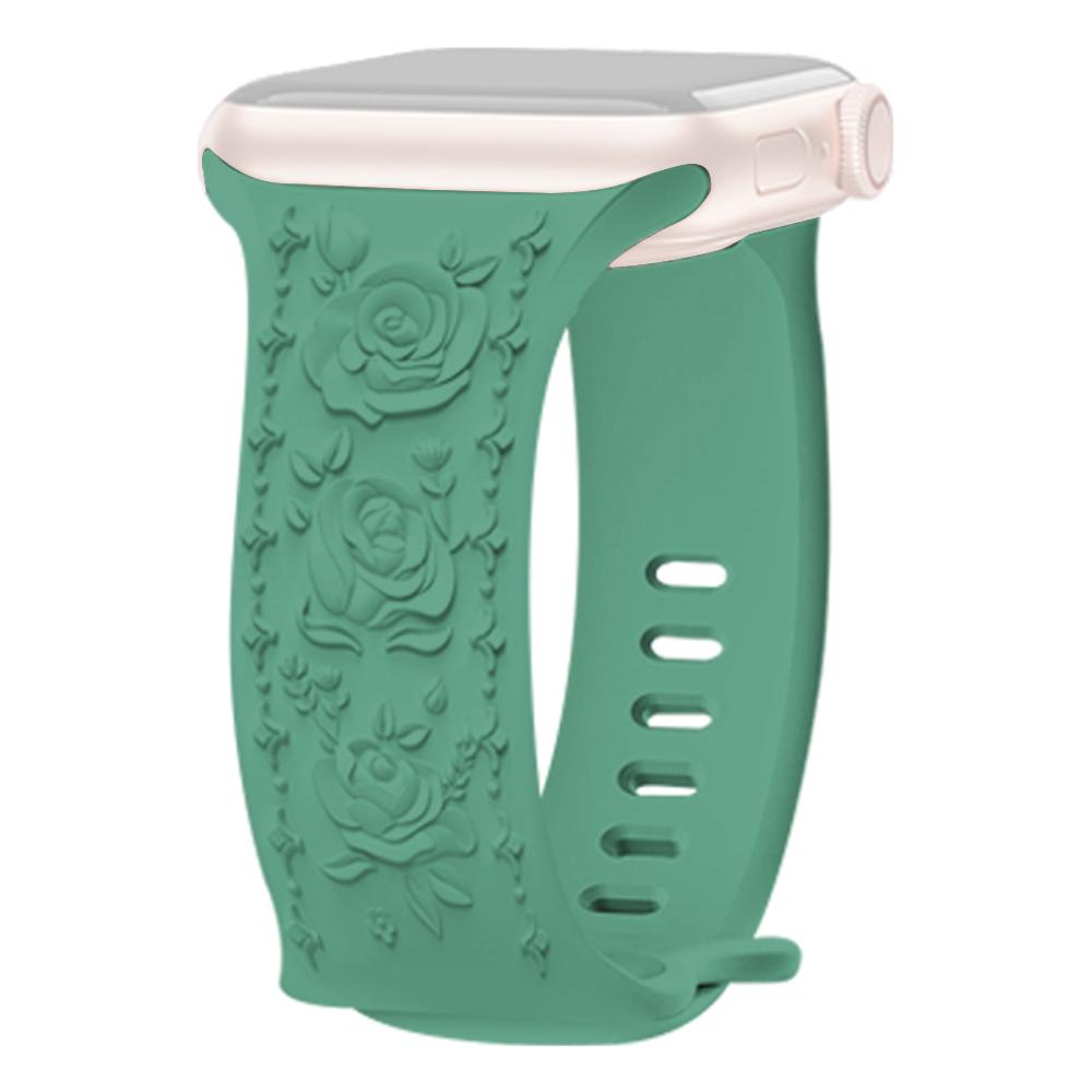 KALEBOL Rose Embossed Watch Strap for Apple Watch Ultra 3 2 1 49mm/Series 11 10 46mm/9 8 7 45mm/SE3 SE2 SE 6 5 4 44mm/3 2 1 42mm Silicone Band J
KALEBOL Rose Embossed Watch Strap for Apple Watch Ultra 3 2 1 49mm/Series 11 10 46mm/9 8 7 45mm/SE3 SE2 SE 6 5 4 44mm/3 2 1 42mm Silicone Band J