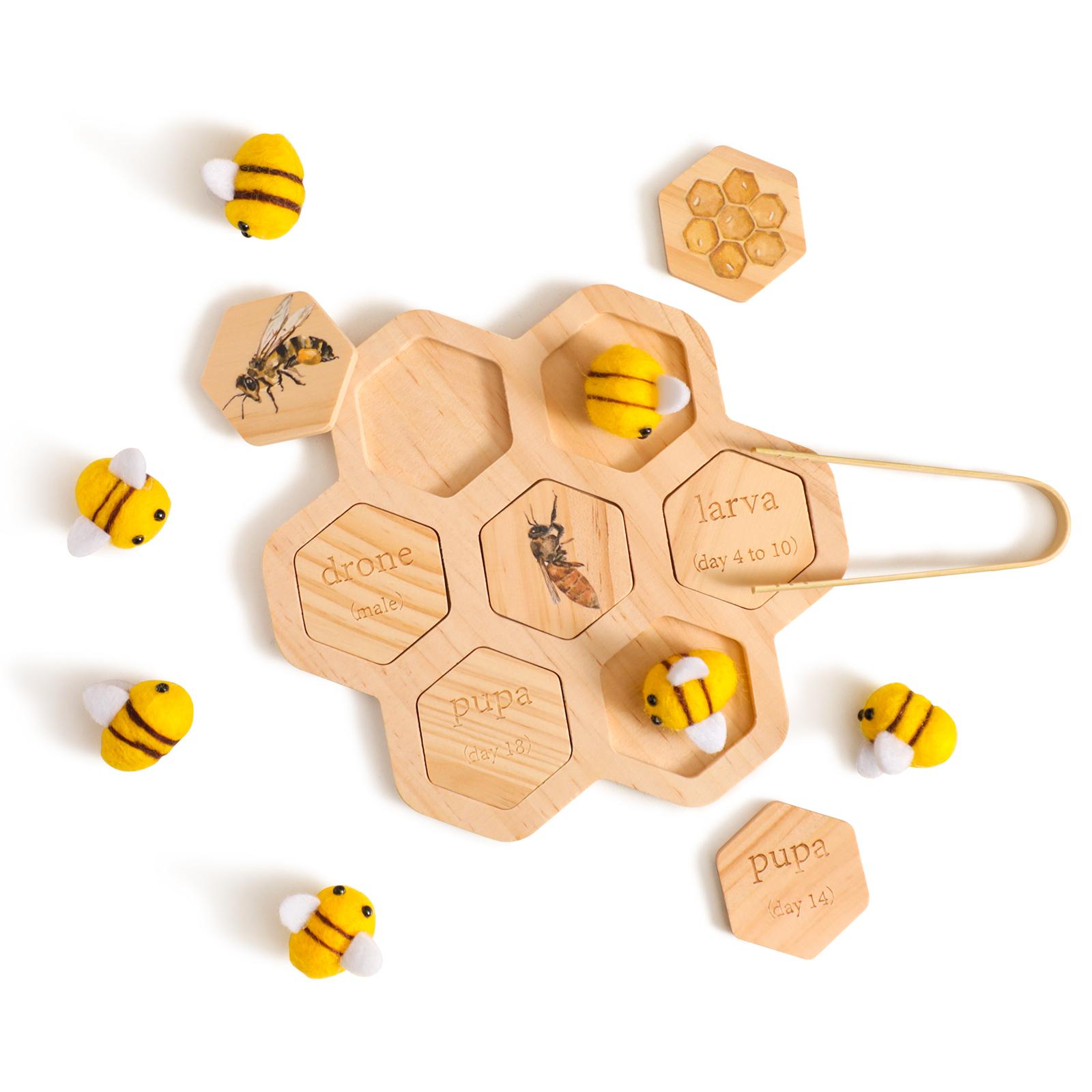 Sensory Bee Toys Newborn Fine Motor Skill Toy Montessori Game Bees Montessori wooden Creative Baby 0 12 months Play toys Gifts
Sensory Bee Toys Newborn Fine Motor Skill Toy Montessori Game Bees Montessori wooden Creative Baby 0 12 months Play toys Gifts