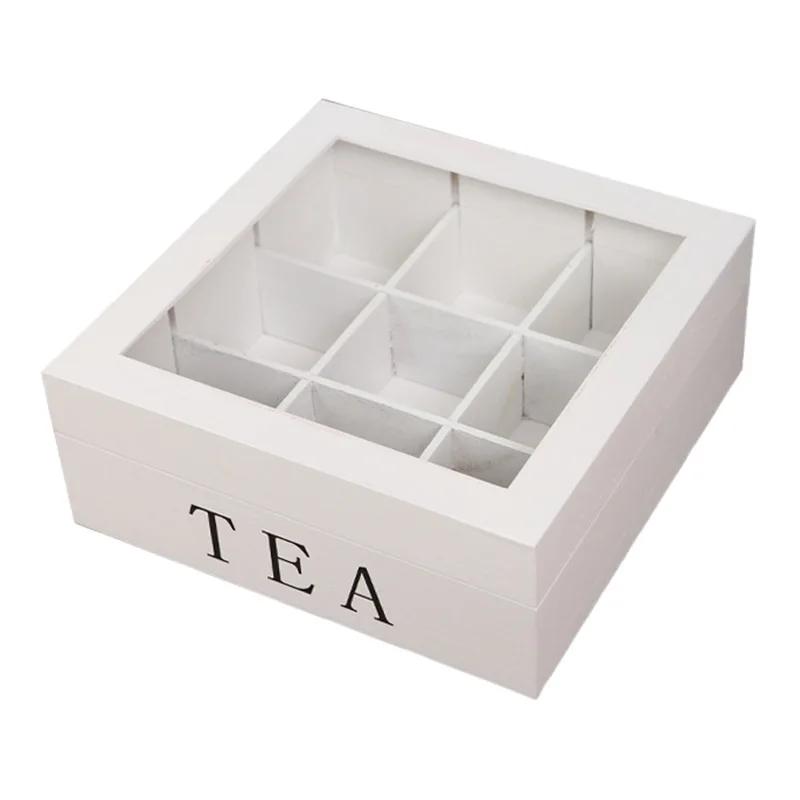 Wooden Tea and Coffee Storage Box with Lid - 9 Compartments Organizer for Teabags Coffee Pods Teacup Infusers or Jewelry Storage білий
Wooden Tea and Coffee Storage Box with Lid - 9 Compartments Organizer for Teabags Coffee Pods Teacup Infusers or Jewelry Storage білий