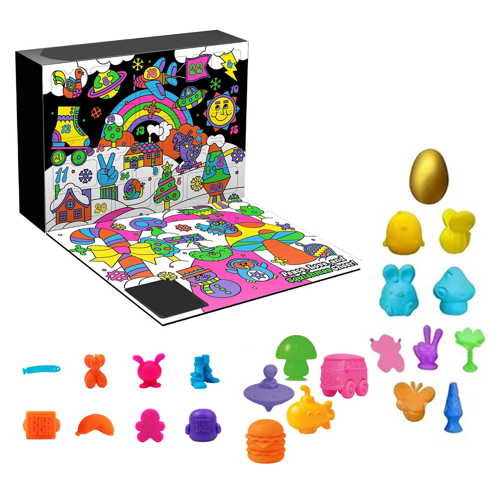 Countdown Calendar Fidget Toy Set Gift Box with Multiple Shapes and Surprise Figures for Daily Unboxing Experience One Size
Countdown Calendar Fidget Toy Set Gift Box with Multiple Shapes and Surprise Figures for Daily Unboxing Experience One Size