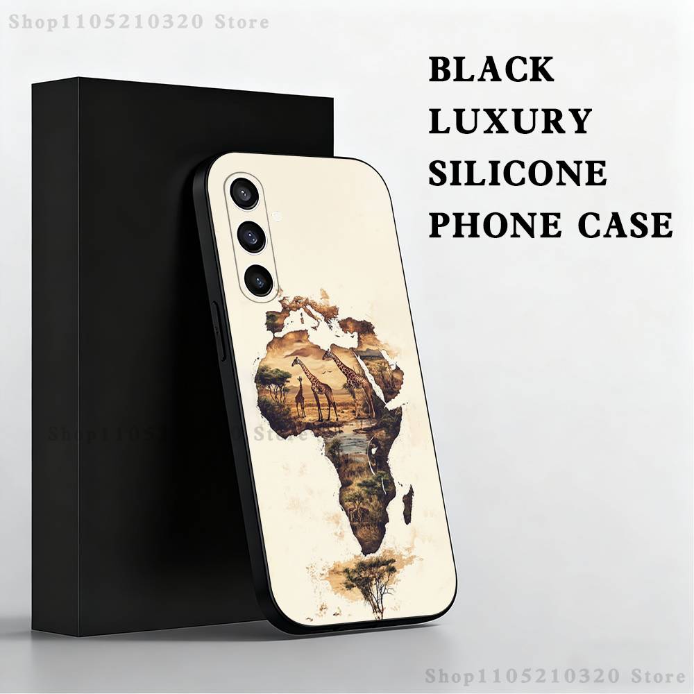 Africa Map Art Phone Case For Samsung S 25,24,23,22,30,21,10,9,Ultra,Plus,Lite,FE,4,5 G Black Soft Case SamsungS23plus 5G
Africa Map Art Phone Case For Samsung S 25,24,23,22,30,21,10,9,Ultra,Plus,Lite,FE,4,5 G Black Soft Case SamsungS23plus 5G