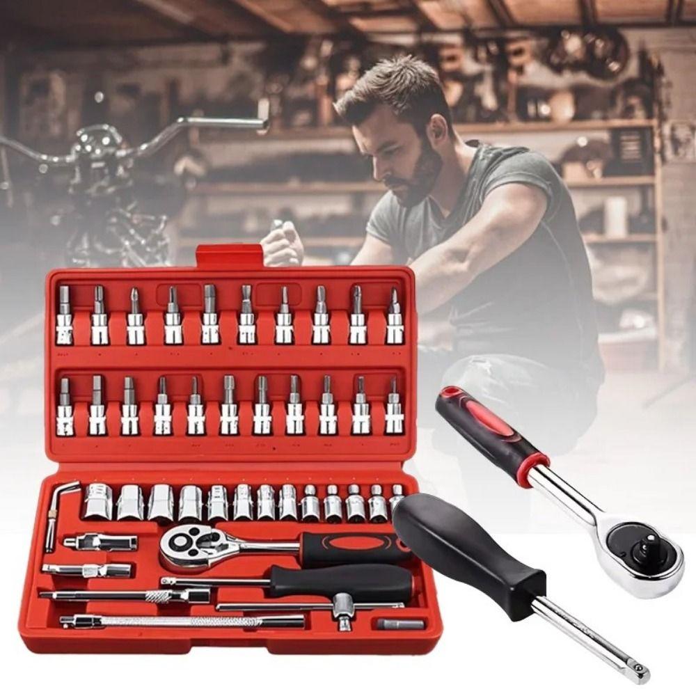 Strong Toughness Ratchet Wrench Combo Set Wear-resistant Home Maintenance Tool Set Garage
Strong Toughness Ratchet Wrench Combo Set Wear-resistant Home Maintenance Tool Set Garage