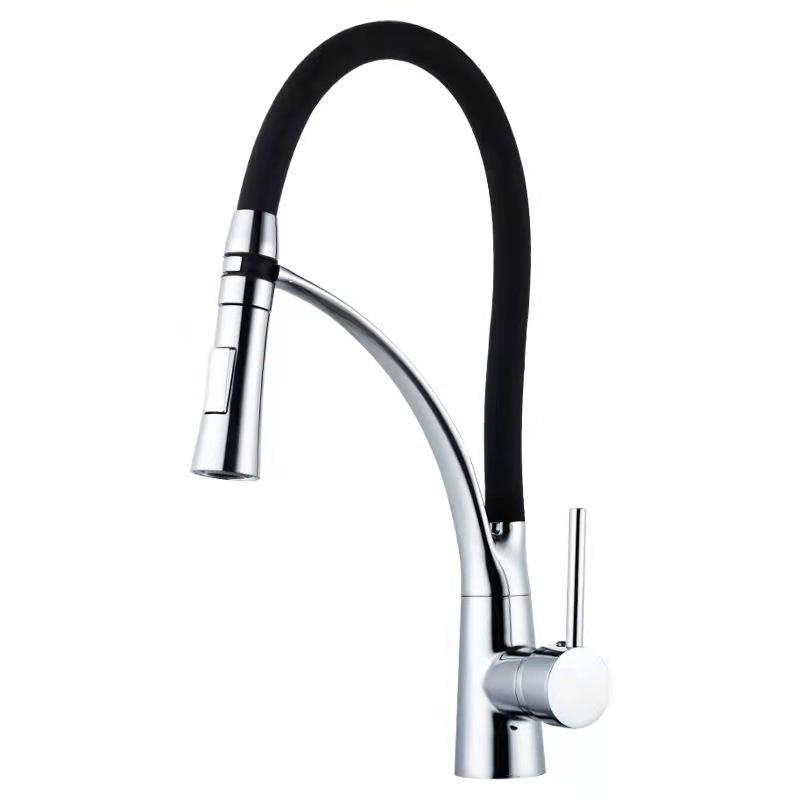 Zinc Alloy Rotating Kitchen Faucet: Hot/Cold Water Silicone Sink for Vegetable Washing Single Faucet (No Inlet Hose)
Zinc Alloy Rotating Kitchen Faucet: Hot/Cold Water Silicone Sink for Vegetable Washing Single Faucet (No Inlet Hose)