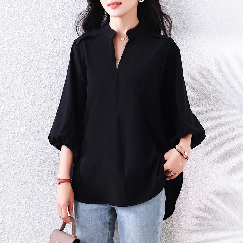 DIMANAF 2025 Summer Plus Size Blouse Oversized T-Shirt Solid Women Loose V-Neck Tops Tees Fashion New Shirt L чорний
DIMANAF 2025 Summer Plus Size Blouse Oversized T-Shirt Solid Women Loose V-Neck Tops Tees Fashion New Shirt L чорний