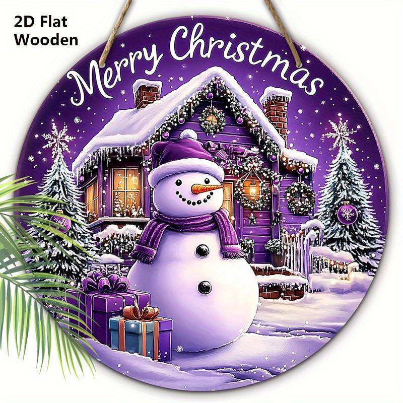 Фиолетовая Рождественская Деревянная Табличка с Очаровательным Снеговиком и Домиком, Рождественское Украшение «Счастливого Рождества» для Подвешивания на Стену на Входную Дверь, Идеальный Рождественский Подарок 20cm/7.87in фиолетовый
Фиолетовая Рождественская Деревянная Табличка с Очаровательным Снеговиком и Домиком, Рождественское Украшение «Счастливого Рождества» для Подвешивания на Стену на Входную Дверь, Идеальный Рождественский Подарок 20cm/7.87in фиолетовый