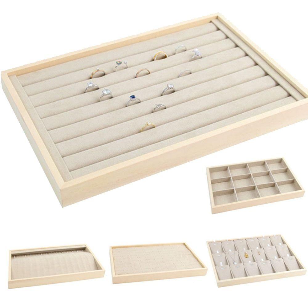Apricot Wooden Pendant Holder Microfiber Cloth Jewelry Drawer Inserts Jewelry Display Tray Earring Style 2
Apricot Wooden Pendant Holder Microfiber Cloth Jewelry Drawer Inserts Jewelry Display Tray Earring Style 2