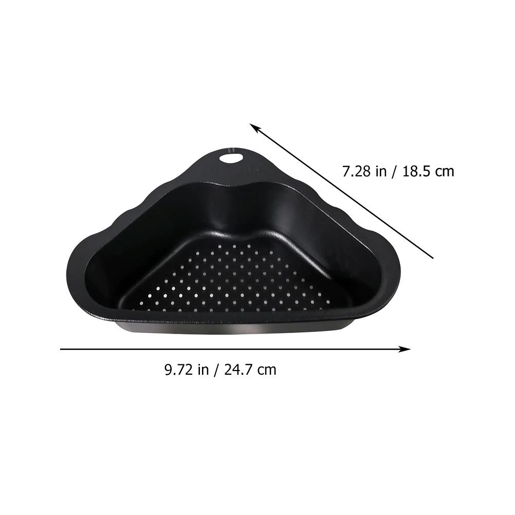 Triangle Sink Corner Basket Stainless Steel Kitchen Strainer Sink Drainer Rack Triangle Corner Filter Basket Home чорний
Triangle Sink Corner Basket Stainless Steel Kitchen Strainer Sink Drainer Rack Triangle Corner Filter Basket Home чорний
