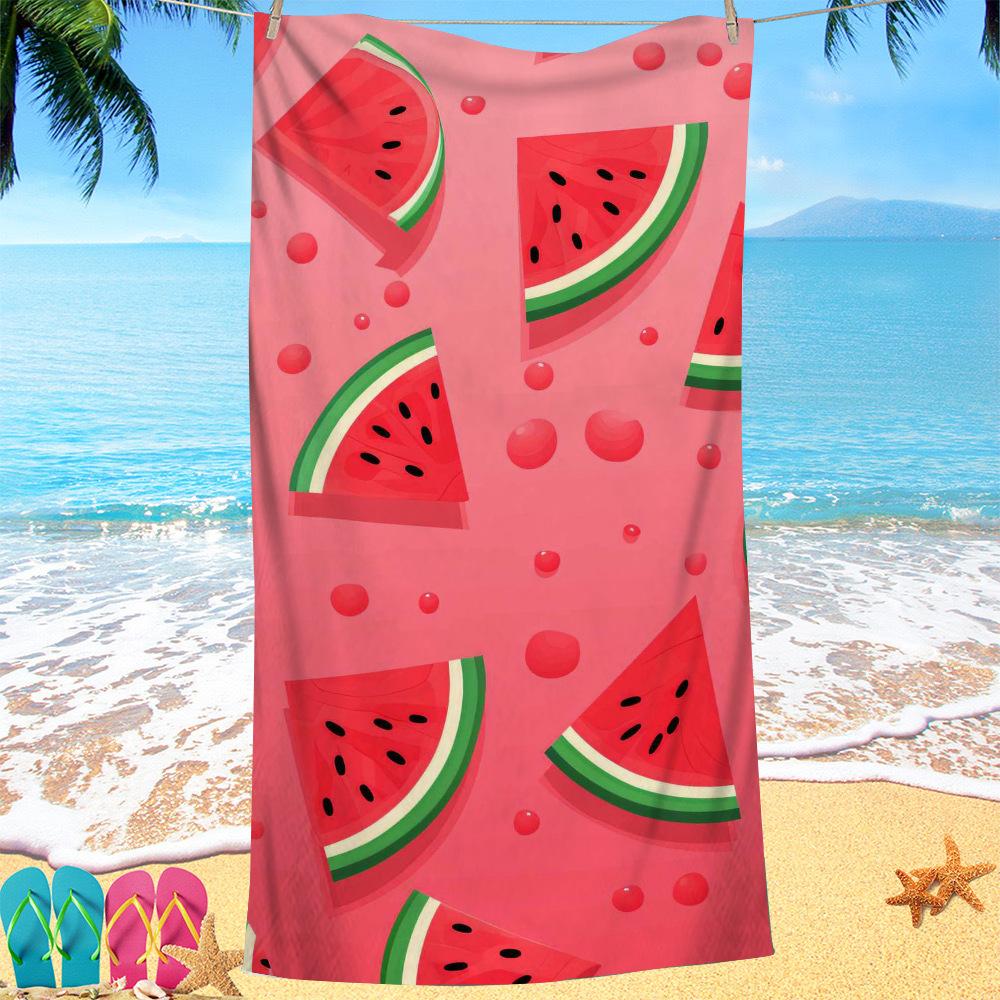 Painted Watermelon Series digital-printed polyester Superfine fiber double-sided fleece Beach vacation bath towel, beach towel W40*H60(CM)
Painted Watermelon Series digital-printed polyester Superfine fiber double-sided fleece Beach vacation bath towel, beach towel W40*H60(CM)
