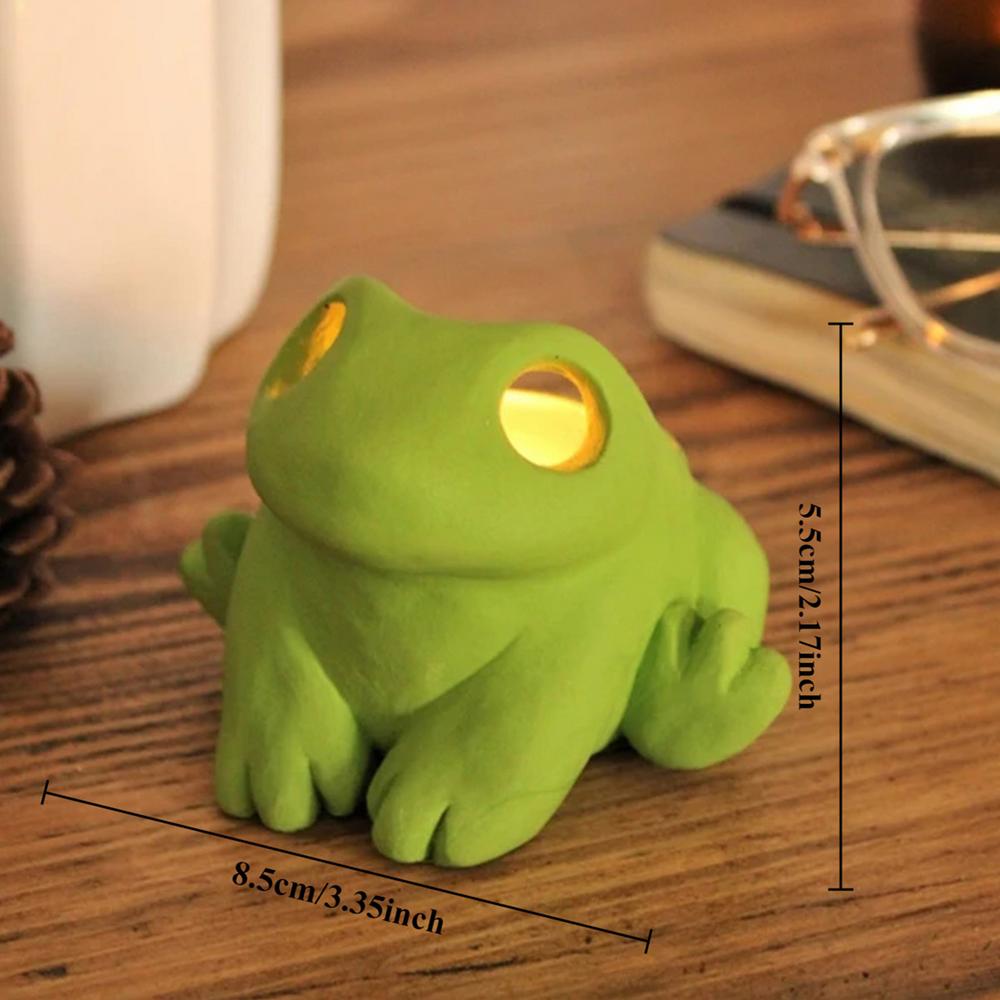 Милый подсвечник в виде лягушки, настольный декор для центра стола, подсвечник с большеглазой лягушкой, креативная настольная подставка для чайной свечи
Милый подсвечник в виде лягушки, настольный декор для центра стола, подсвечник с большеглазой лягушкой, креативная настольная подставка для чайной свечи