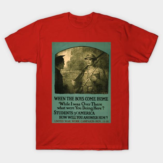 Unisex Fashion TShirt Wwi Propaganda Poster 1703 When The Boys Come Home Print TShirt Plus Size S-5XL T-Shirt 100%Cotton Tops O Neck Short Sleeve Tees S красный
Unisex Fashion TShirt Wwi Propaganda Poster 1703 When The Boys Come Home Print TShirt Plus Size S-5XL T-Shirt 100%Cotton Tops O Neck Short Sleeve Tees S красный