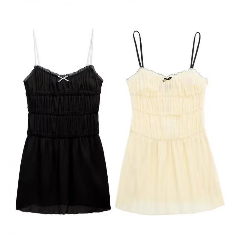 Spring New European & American Women s Textured Camisole Dress with Bow Extra Small чорний
Spring New European & American Women s Textured Camisole Dress with Bow Extra Small чорний