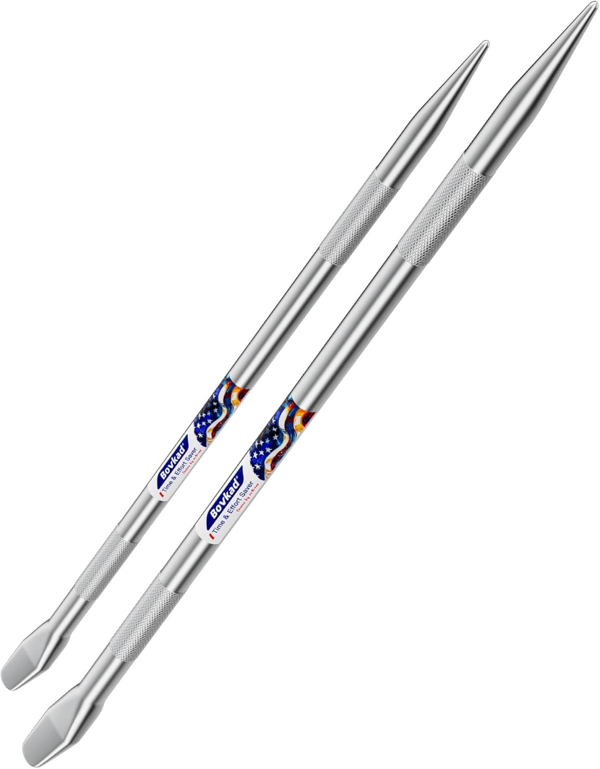 24 & 32 Heavy Duty Tubeless Tire Iron Kit, Solid Steel Tire Spoons, Rust-Proof Anti-Slip Grip for Car, SUV, Truck
24 & 32 Heavy Duty Tubeless Tire Iron Kit, Solid Steel Tire Spoons, Rust-Proof Anti-Slip Grip for Car, SUV, Truck