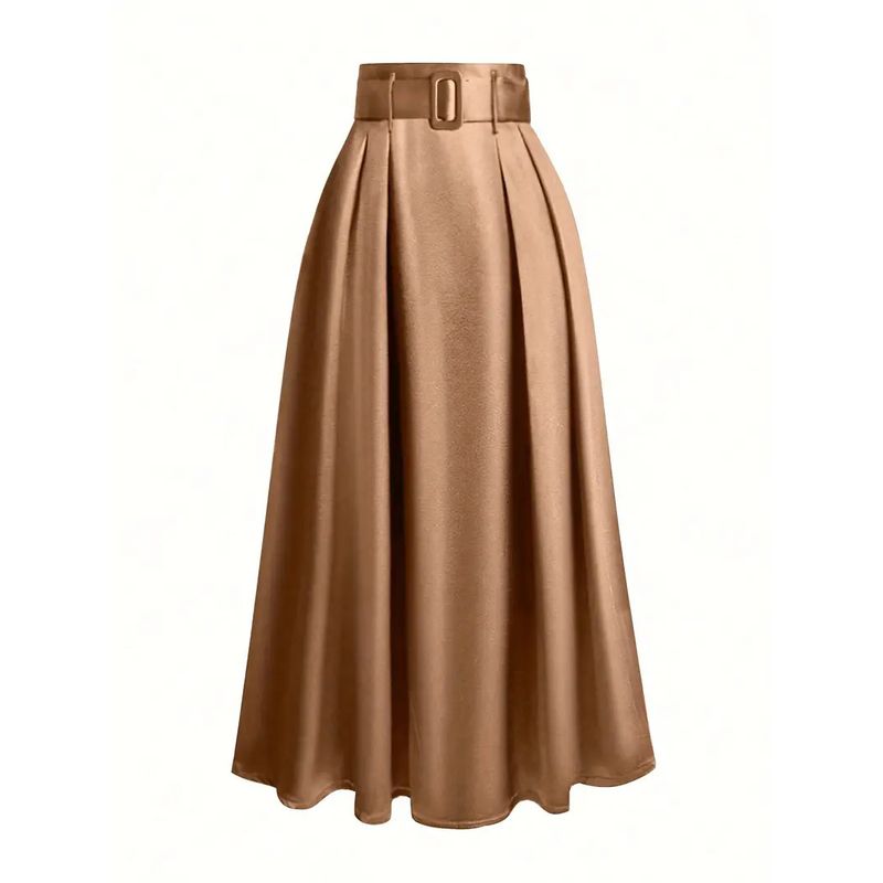 Solid Color High Waisted Pleated Skirt Women s Pure Color High Waist Pleated Skirt Dark Khaki L
Solid Color High Waisted Pleated Skirt Women s Pure Color High Waist Pleated Skirt Dark Khaki L