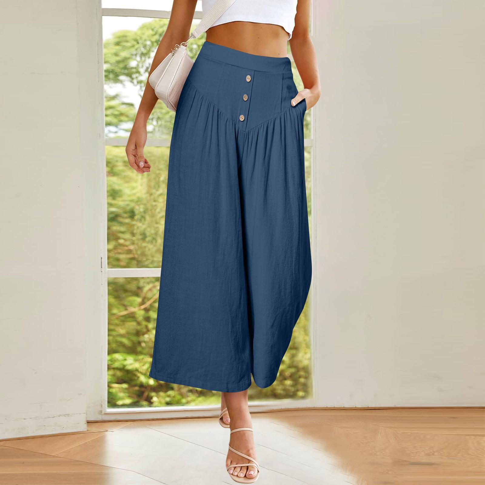 Spring And Summer Foreign Trade Casual And Comfortable Color Loose Nine-point Pants L
Spring And Summer Foreign Trade Casual And Comfortable Color Loose Nine-point Pants L