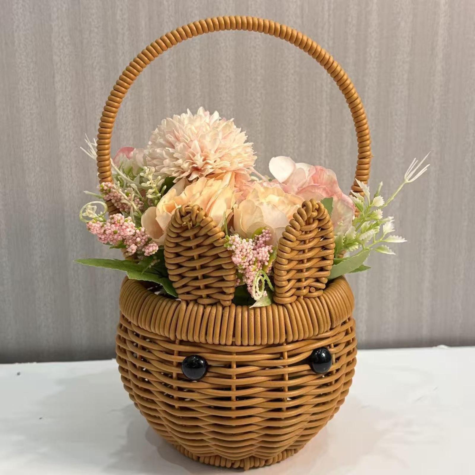 Hand Woven Iron Frame Small Flower Basket, Fruit Picking Basket, Egg Basket, Strawberry Basket, Souvenir Tote Basket One Size
Hand Woven Iron Frame Small Flower Basket, Fruit Picking Basket, Egg Basket, Strawberry Basket, Souvenir Tote Basket One Size