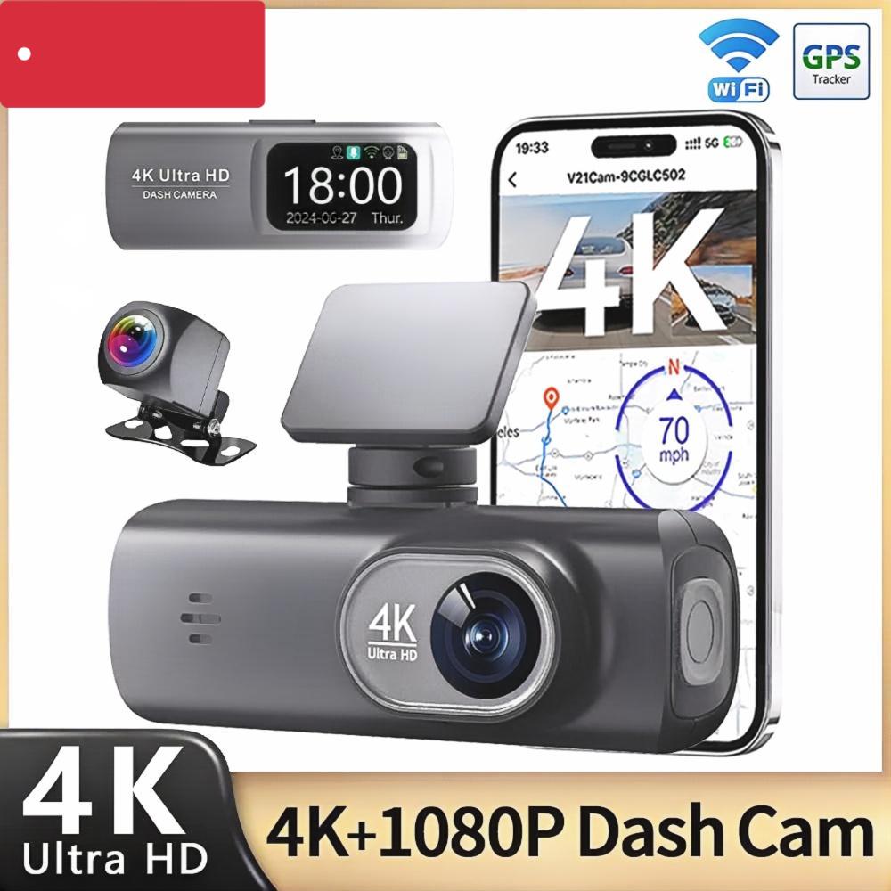 Ultra HD 4K Dual Dash Cam Car DVR 1080P Rear Camera with WiFi GPS 24-Hour Parking Monitoring
Ultra HD 4K Dual Dash Cam Car DVR 1080P Rear Camera with WiFi GPS 24-Hour Parking Monitoring