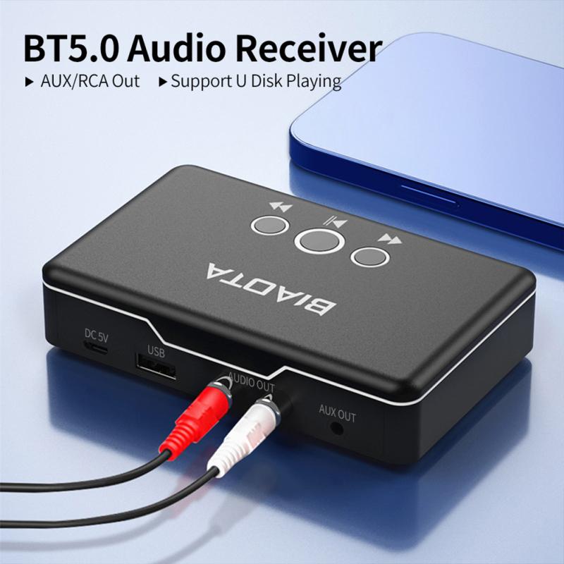 Обновление Bluetooth-совместимого аудиоресивера 5.0 Аудиоадаптер с поддержкой выхода интерфейса Aux Rca
Обновление Bluetooth-совместимого аудиоресивера 5.0 Аудиоадаптер с поддержкой выхода интерфейса Aux Rca