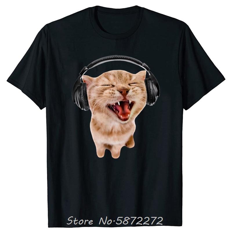 Silly Cat With Headphones Singing Cat Unisex Cotton Tshirt Oversized T Shirt Unisex Tshirt Women Tees Tops Mens Clothing 4XL
Silly Cat With Headphones Singing Cat Unisex Cotton Tshirt Oversized T Shirt Unisex Tshirt Women Tees Tops Mens Clothing 4XL
