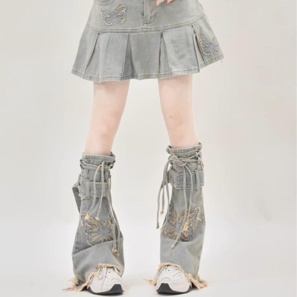 Cross Border Ретро Винтаж Butterfly Leg Set Denim Womens New Design Sense Versatile Socks Slimming Pile Socks One size fits all бездна
Cross Border Ретро Винтаж Butterfly Leg Set Denim Womens New Design Sense Versatile Socks Slimming Pile Socks One size fits all бездна