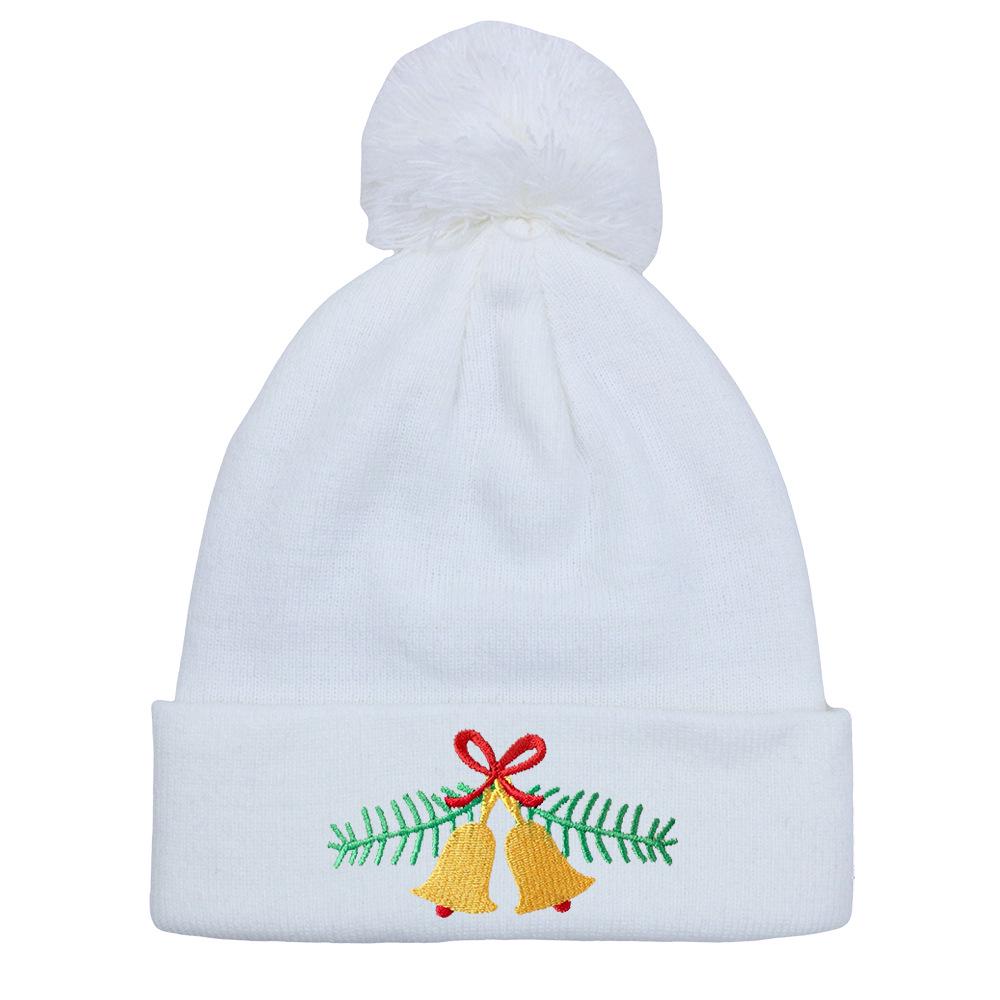 European & American Christmas Jingle Bell Knit Hat: Warm Embroidered Wool Pullover for Women M (56-58cm) білий
European & American Christmas Jingle Bell Knit Hat: Warm Embroidered Wool Pullover for Women M (56-58cm) білий