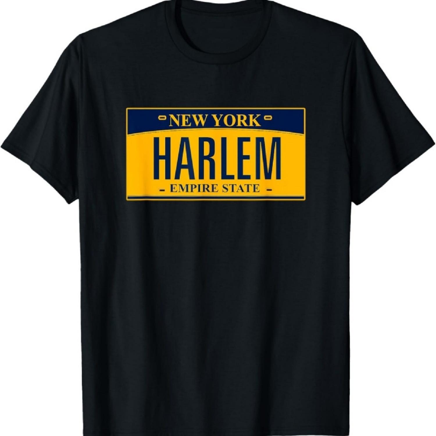 Harlem New York License Plate T-Shirt - Unisex-Adults, Black, Small XXXXXL чорний
Harlem New York License Plate T-Shirt - Unisex-Adults, Black, Small XXXXXL чорний